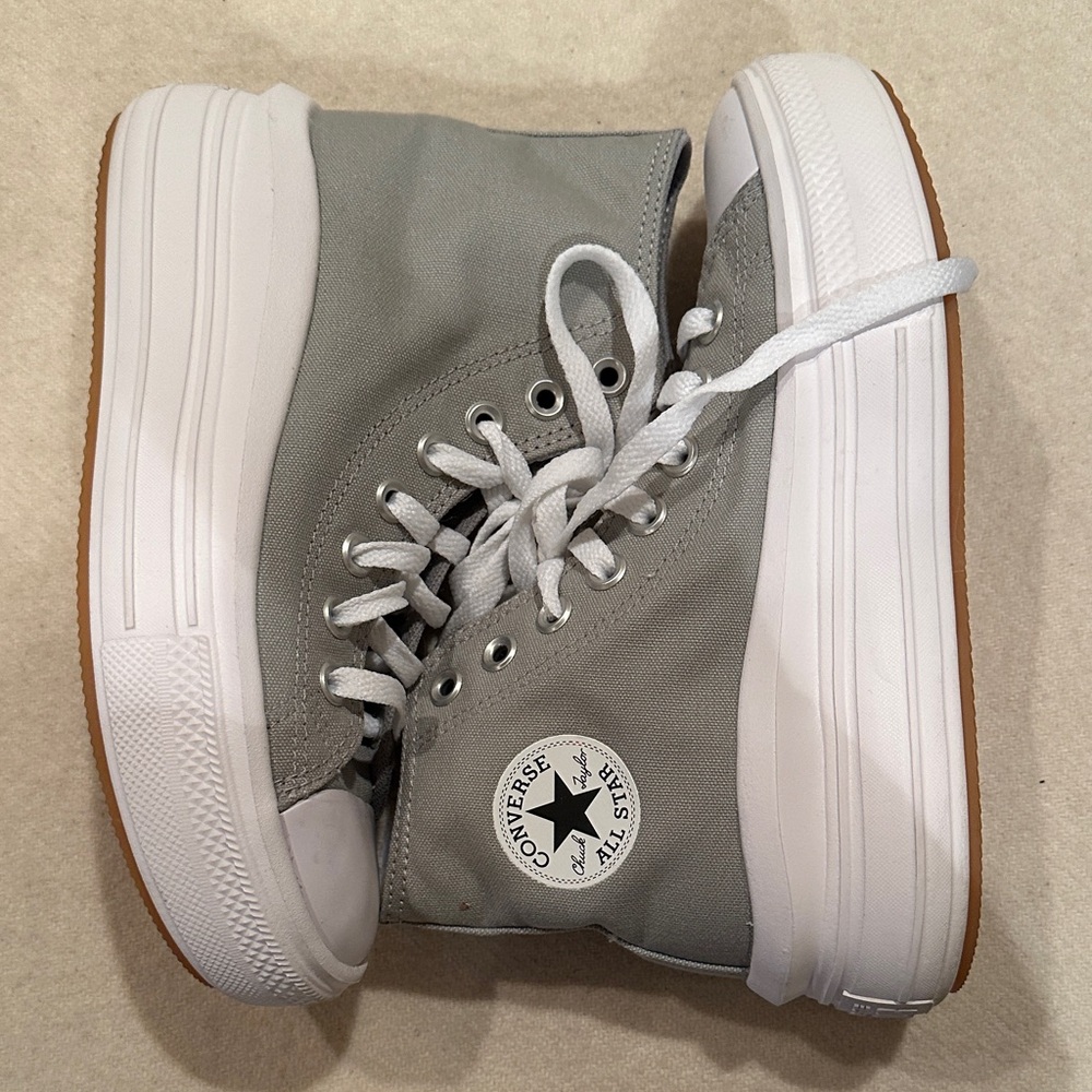 Converse Chuck Taylor All Star Move Platform sage sz 6 - Picture 3 of 5